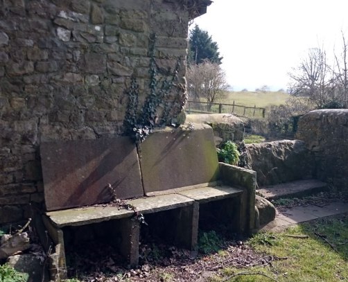 Churchyard seat (ex gravestones?)